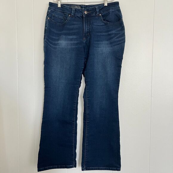 Lee Modern Series "Curvy Fit” Bootcut Blue Jeans 14s - Picture 1 of 6